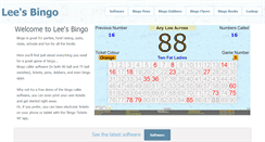 Desktop Screenshot of lees-bingo.co.uk