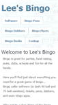Mobile Screenshot of lees-bingo.co.uk